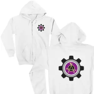 Asexual Queer Gear Zip-up Hoodie