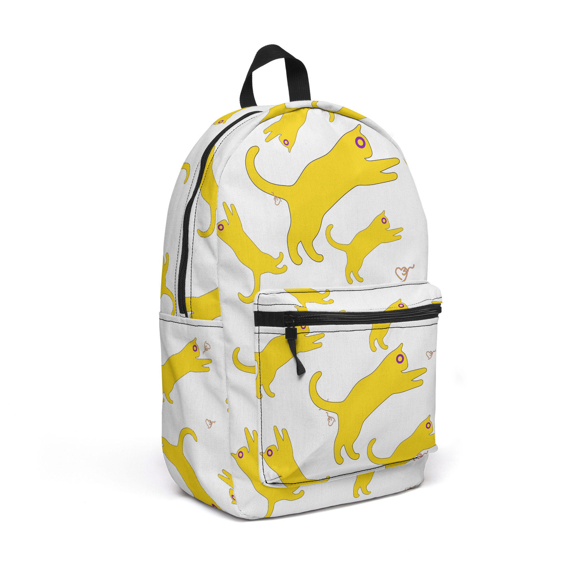 Intersex Pride Cat Silhouette Backpack