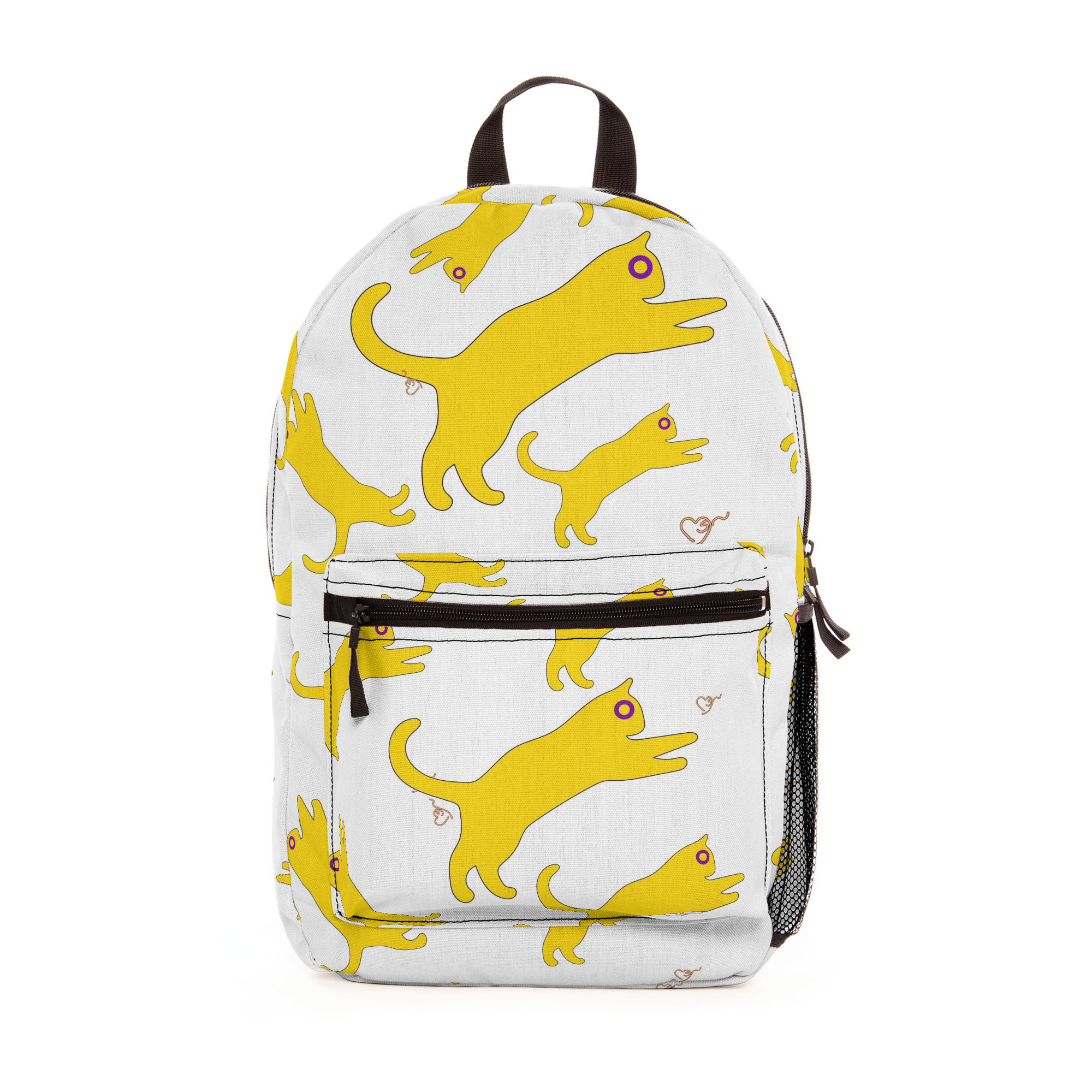 Intersex Pride Cat Silhouette Backpack - Image 3