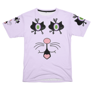 Speak Meow to Power | Genderqueer Anarchy Cat Eye Front & Back Tee