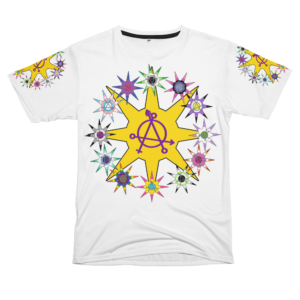 Universal Solidarity Gender Anarchy Star Mandala Pride Flag Wheel Wreath Tee