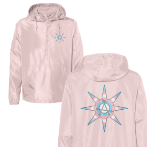 Transgender Liberation Star Pullover Windbreaker