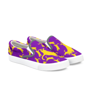 Intersex Pride Cat Silhouette Slip-on Shoes