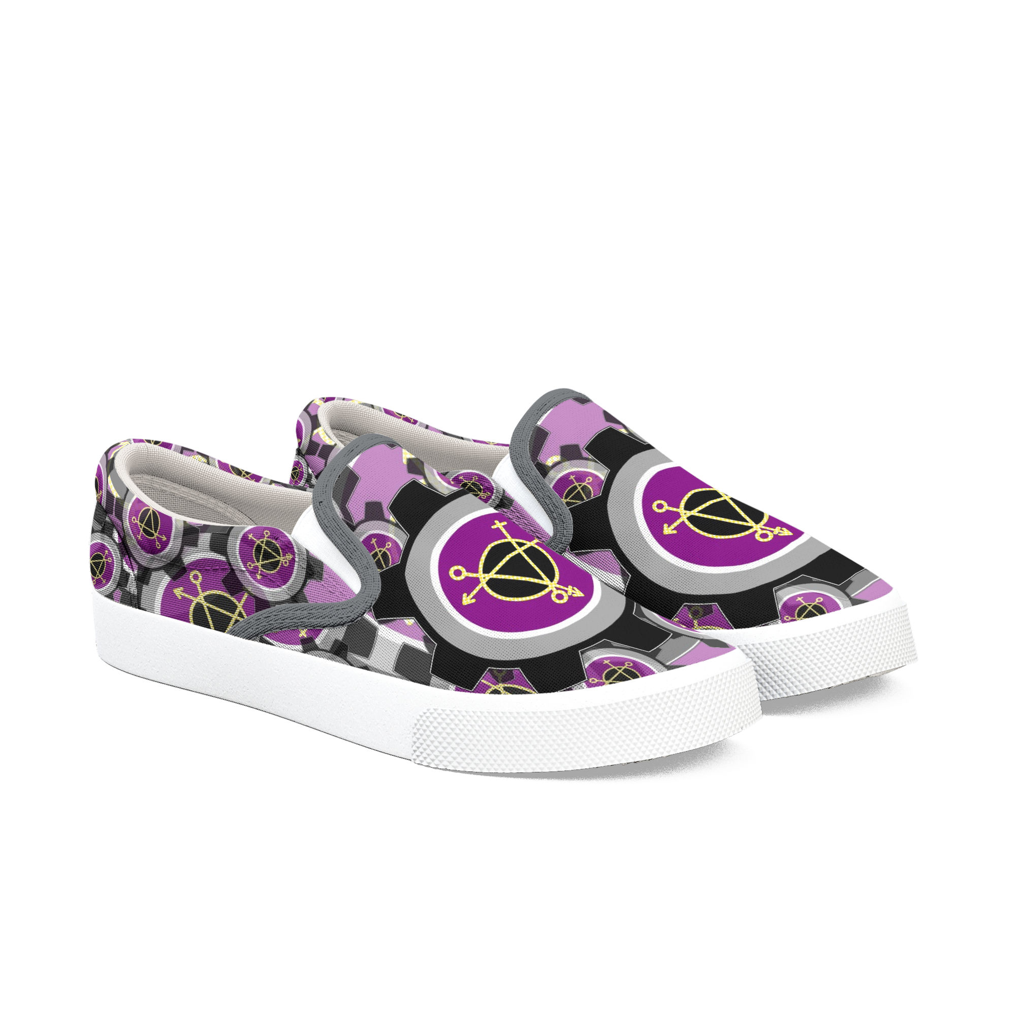 Asexual Queer Gear Slip-on Shoes