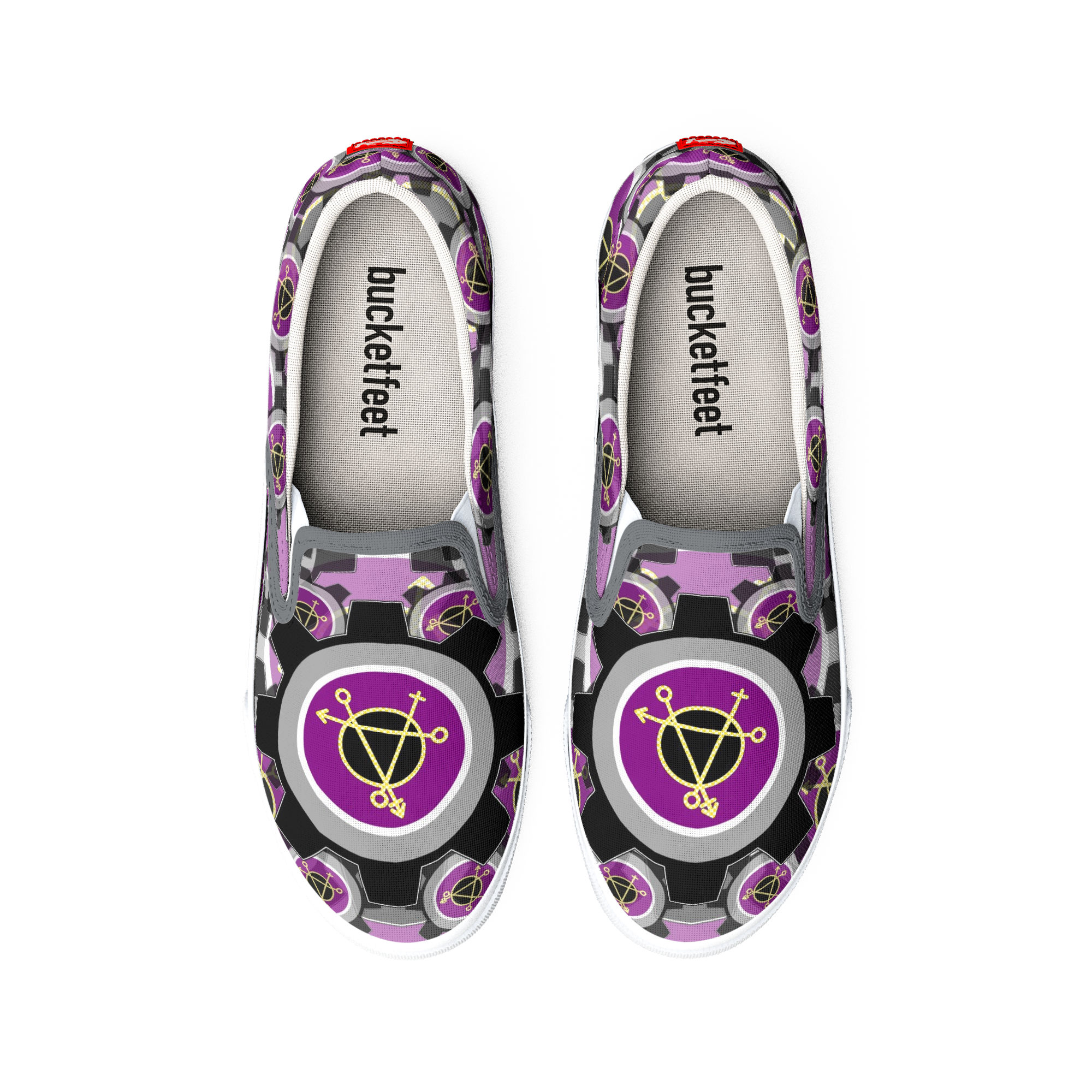 Asexual Queer Gear Slip-on Shoes - Image 2