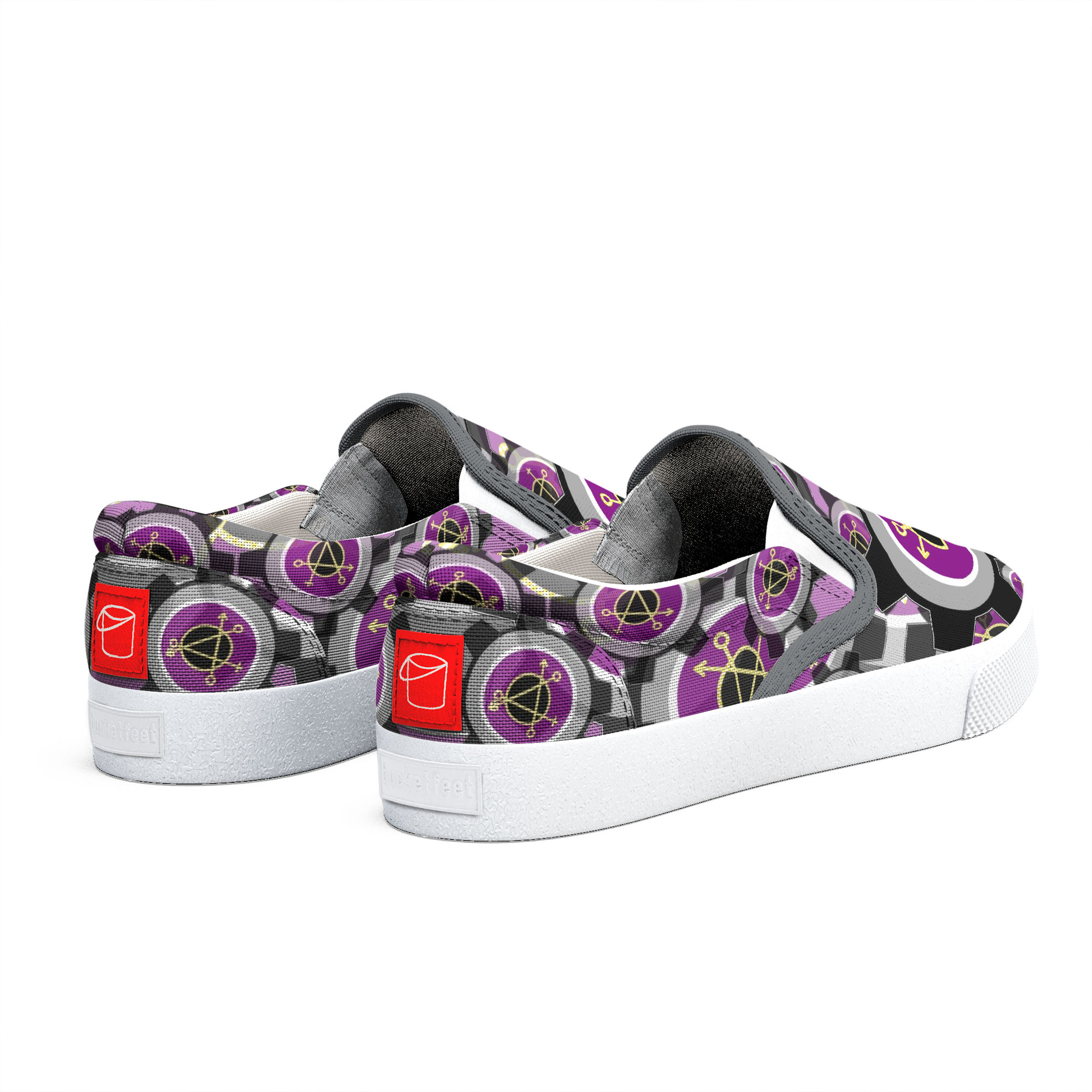 Asexual Queer Gear Slip-on Shoes - Image 4