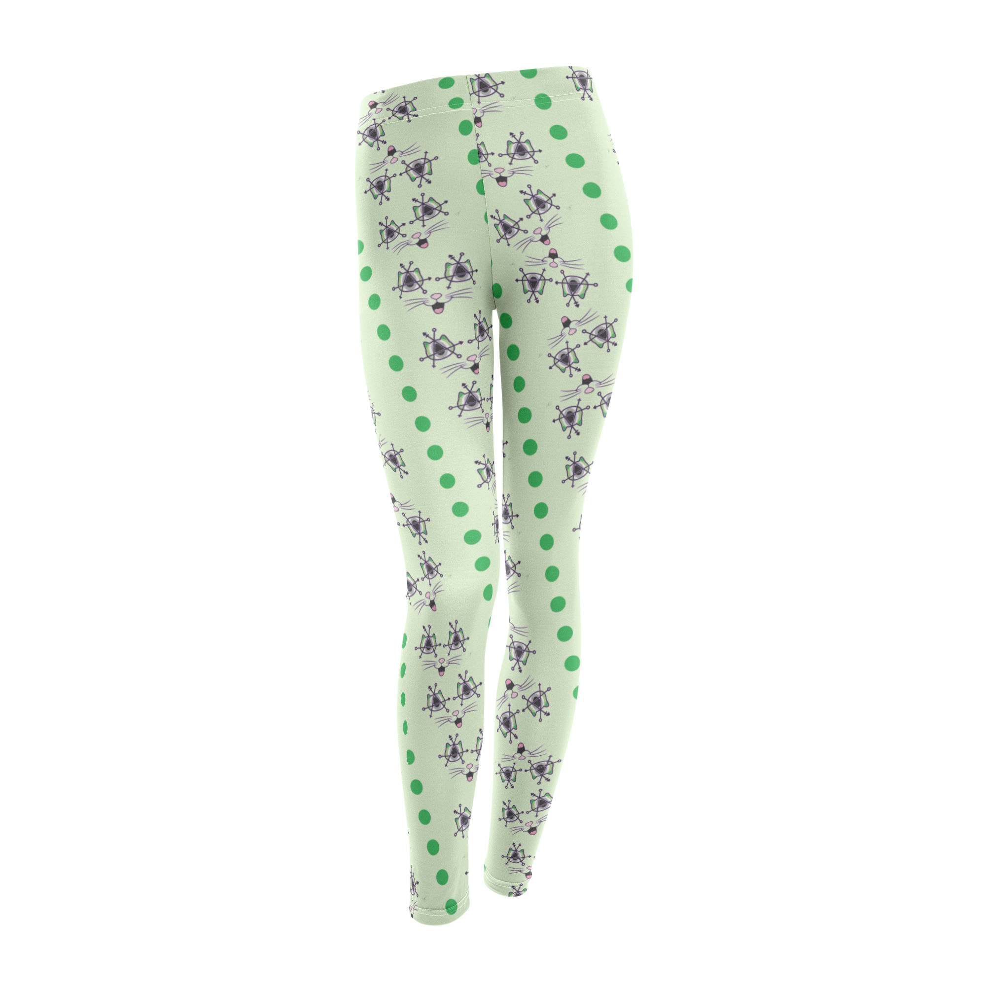Aromantic AnarchoMeow Leggings sizes XS-2XL