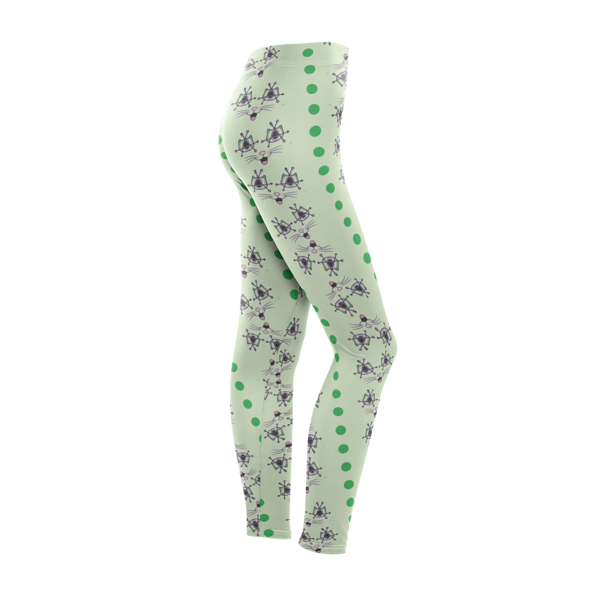 Aromantic AnarchoMeow Leggings sizes XS-2XL - Image 4